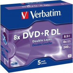 DVD+R DL 8,5GB 8X 5er JC
