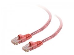 Kabel / 0.5 m Mlded/Btd Pink CAT5E PVC U