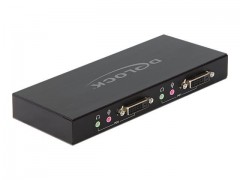 Switch KVM  2-1  DVI USB Audio  mit Kabe