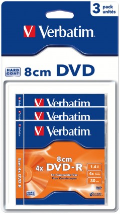 DVD-R 1,46GB 4X 8cm 3er BP