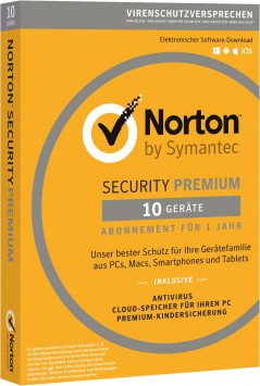 Norton Security 3.0 Premium 25GB 10User