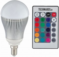 LED RGB Lampe E14 5W mit Fernbedienung