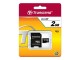 TRANSCEND Speicherkarte / microSD / 2GB / lesen (m