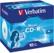 Verbatim Speichermedien CD-R 80Min 10er JC AUDIO Promopack(10Pezzo)