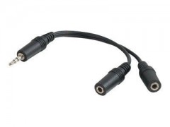 Kabel / 6IN 3.5 mm Male TO 2 FeMale Y-CB