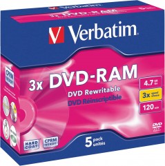 DVD-RAM 4,7GB 3X 5er JC Promopack(5Pezzo)