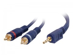 Kabel / 3 m  3.5 m Stereo TO 2 RCA M ST