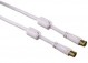 Hama 122413 ANT.KABEL 100DB 3,0M 3S / Weiss